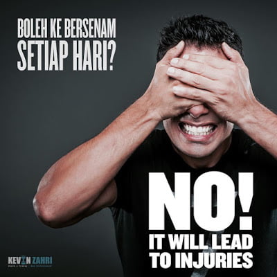 Boleh ke bersenam setiap hari kevin zahri jom fit