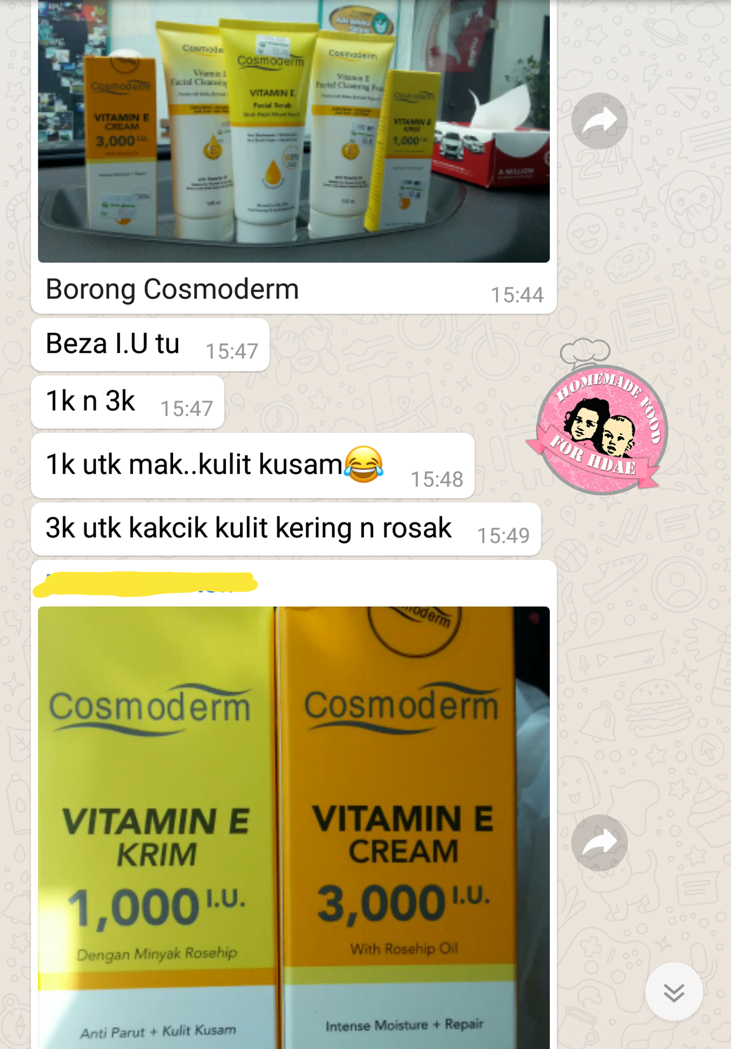 CARA RAWAT KULIT KERING CUBA VITAMIN E CREAM COSMODERM