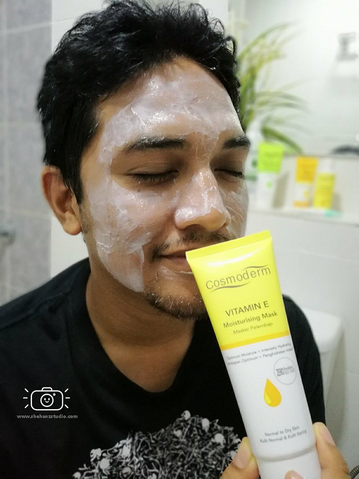 UNTUK KULIT KOMBINASI, VITAMIN E MOISTURISING MASK COSMODERM INI SANGAT MEMBANTU! (5)