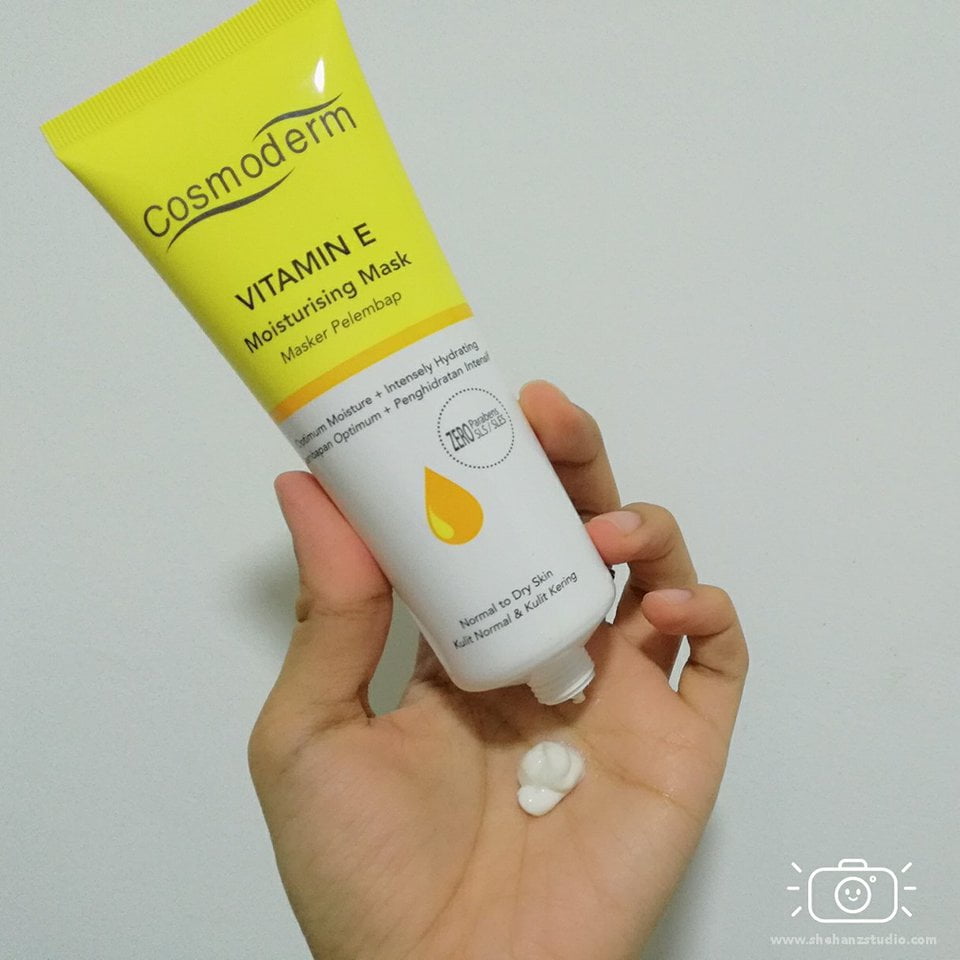 UNTUK KULIT KOMBINASI, VITAMIN E MOISTURISING MASK COSMODERM INI SANGAT MEMBANTU! (5)
