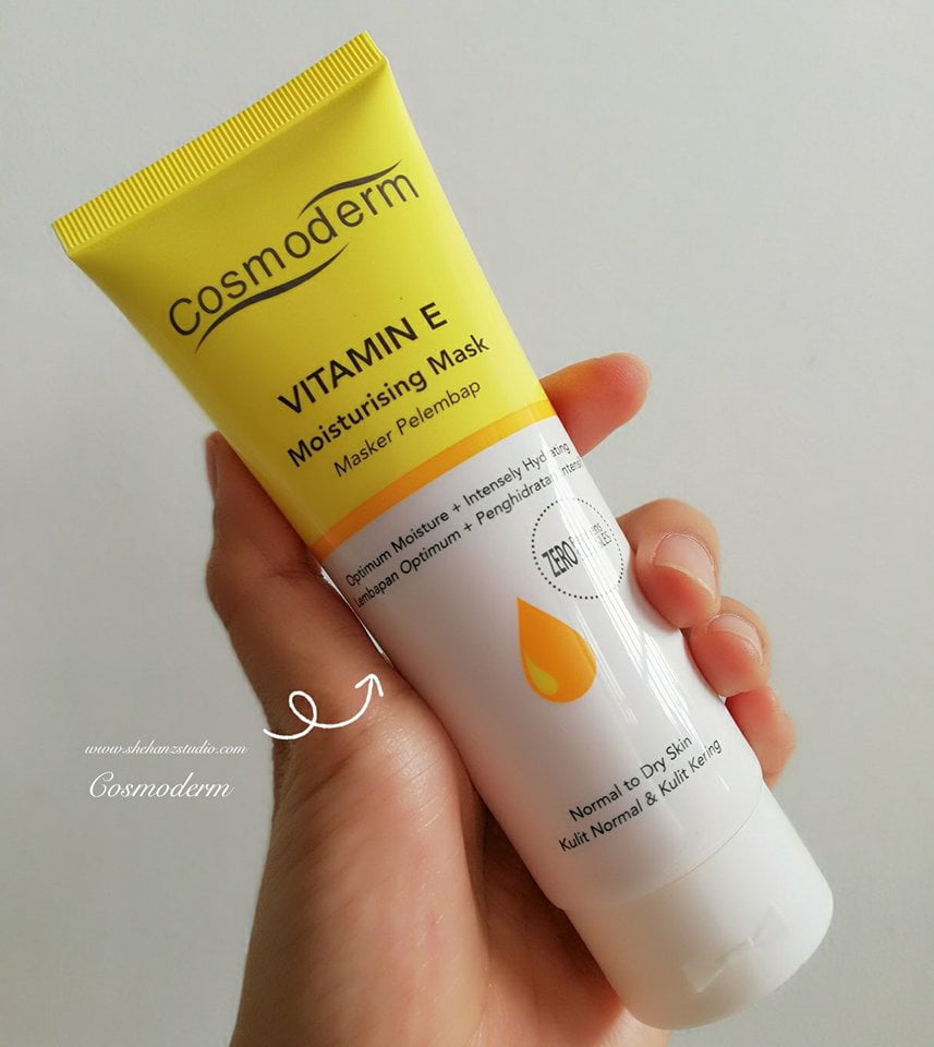 UNTUK KULIT KOMBINASI, VITAMIN E MOISTURISING MASK COSMODERM INI SANGAT MEMBANTU! (5)