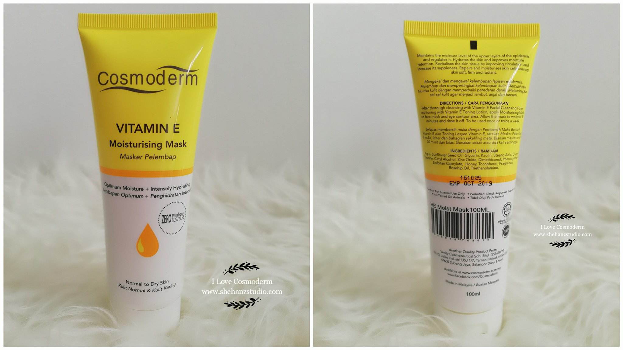 UNTUK KULIT KOMBINASI, VITAMIN E MOISTURISING MASK COSMODERM INI SANGAT MEMBANTU! (5)
