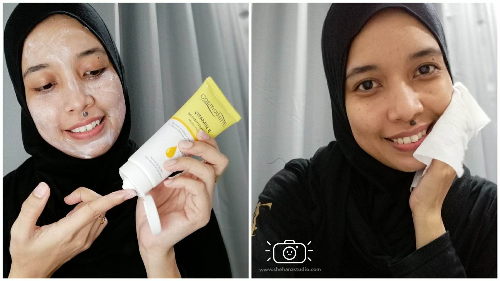 UNTUK KULIT KOMBINASI, VITAMIN E MOISTURISING MASK COSMODERM INI SANGAT MEMBANTU! (5)