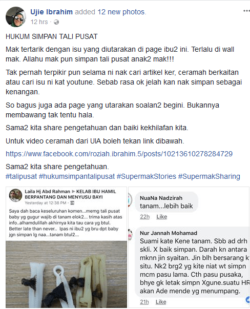 BETUL KE TAK BOLEH SIMPAN TALI PUSAT??