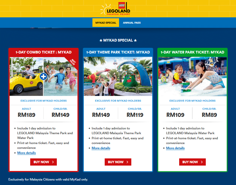 ANNUAL PASS LEGOLAND FAMILY DAY KBBA9 2018 (A)