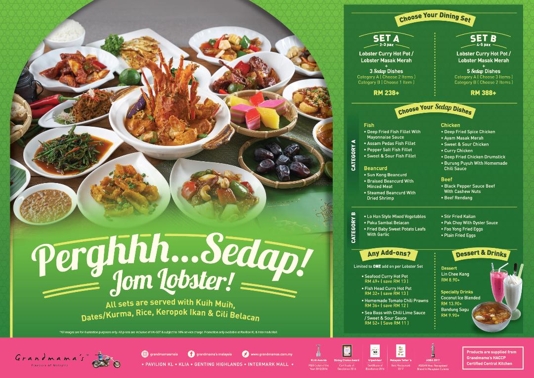 BERBUKA PUASA DENGAN LOBSTER DI GRANDMAMA'S