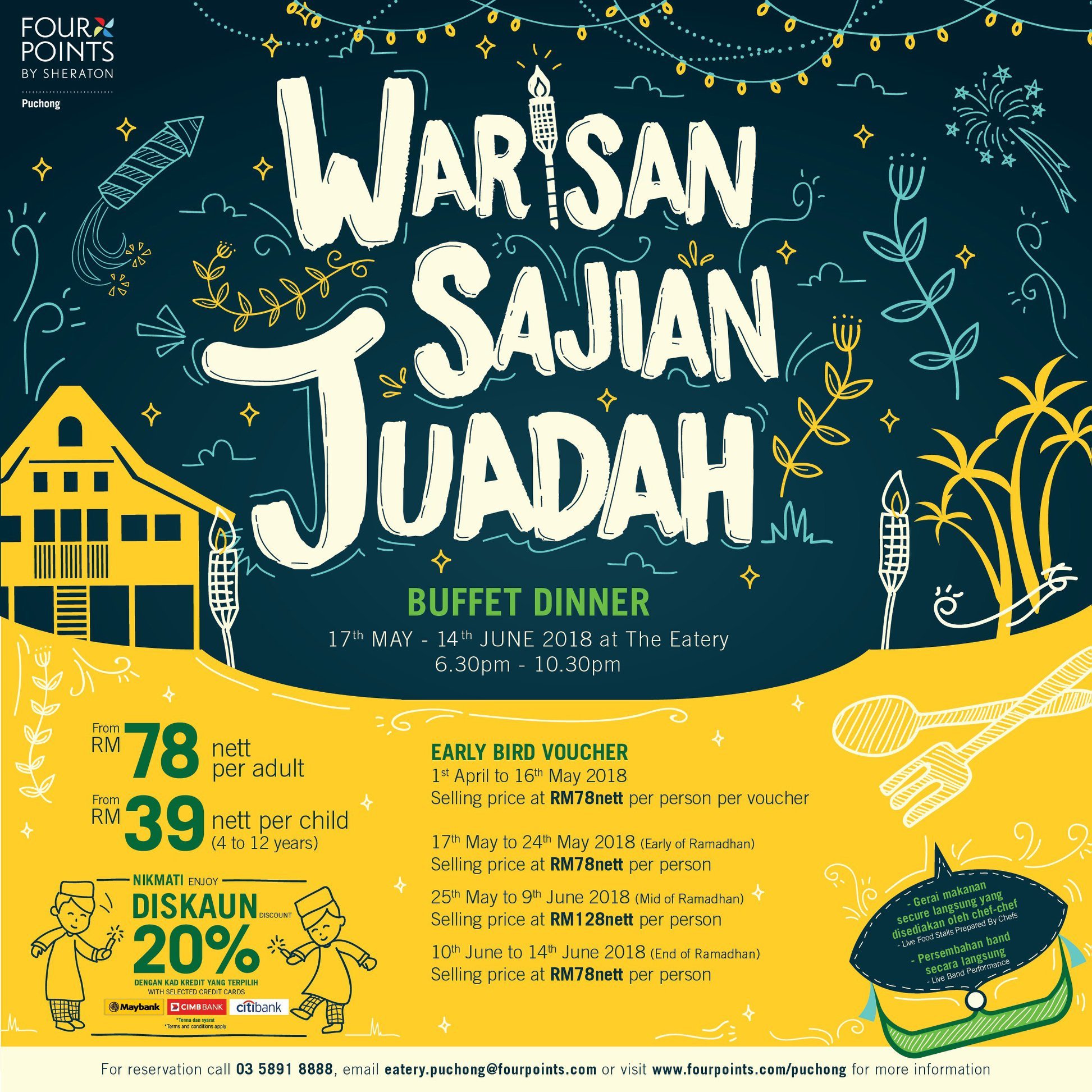 TERUJA DENGAN WARISAN SAJIAN JUADAH DI FOUR POINTS BY SHERATON PUCHONG