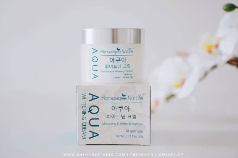 ALOE AC CLEAN BUBBLE CLEANSER & AQUA WHITENING CREAM HANSAEGEE NATURE REVIEW (26)