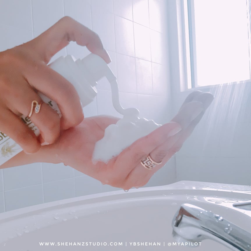 ALOE AC CLEAN BUBBLE CLEANSER & AQUA WHITENING CREAM HANSAEGEE NATURE REVIEW (44)