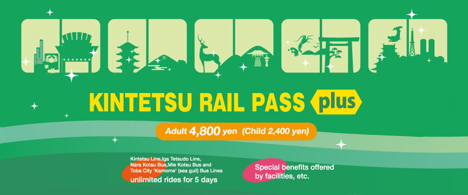 KINTETSU RAIL PASS plus di jepun